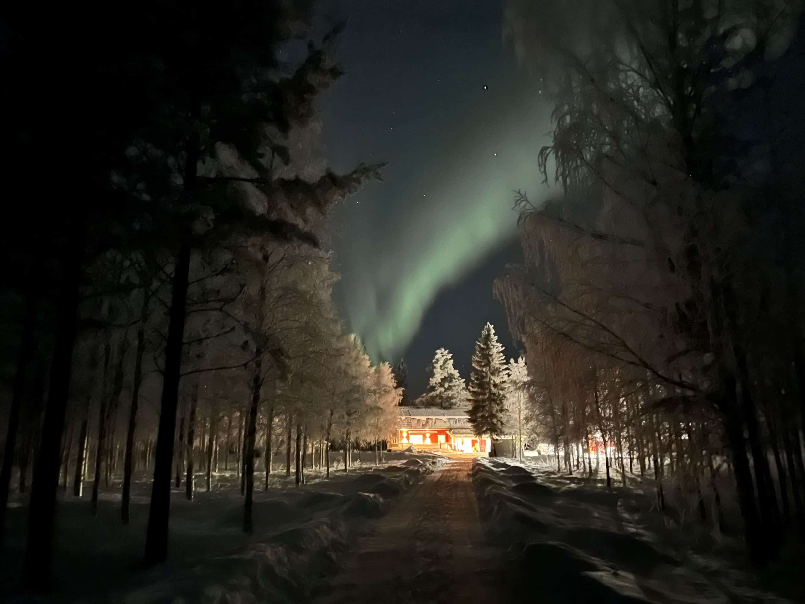 Norsjo Norrsken Over Hus