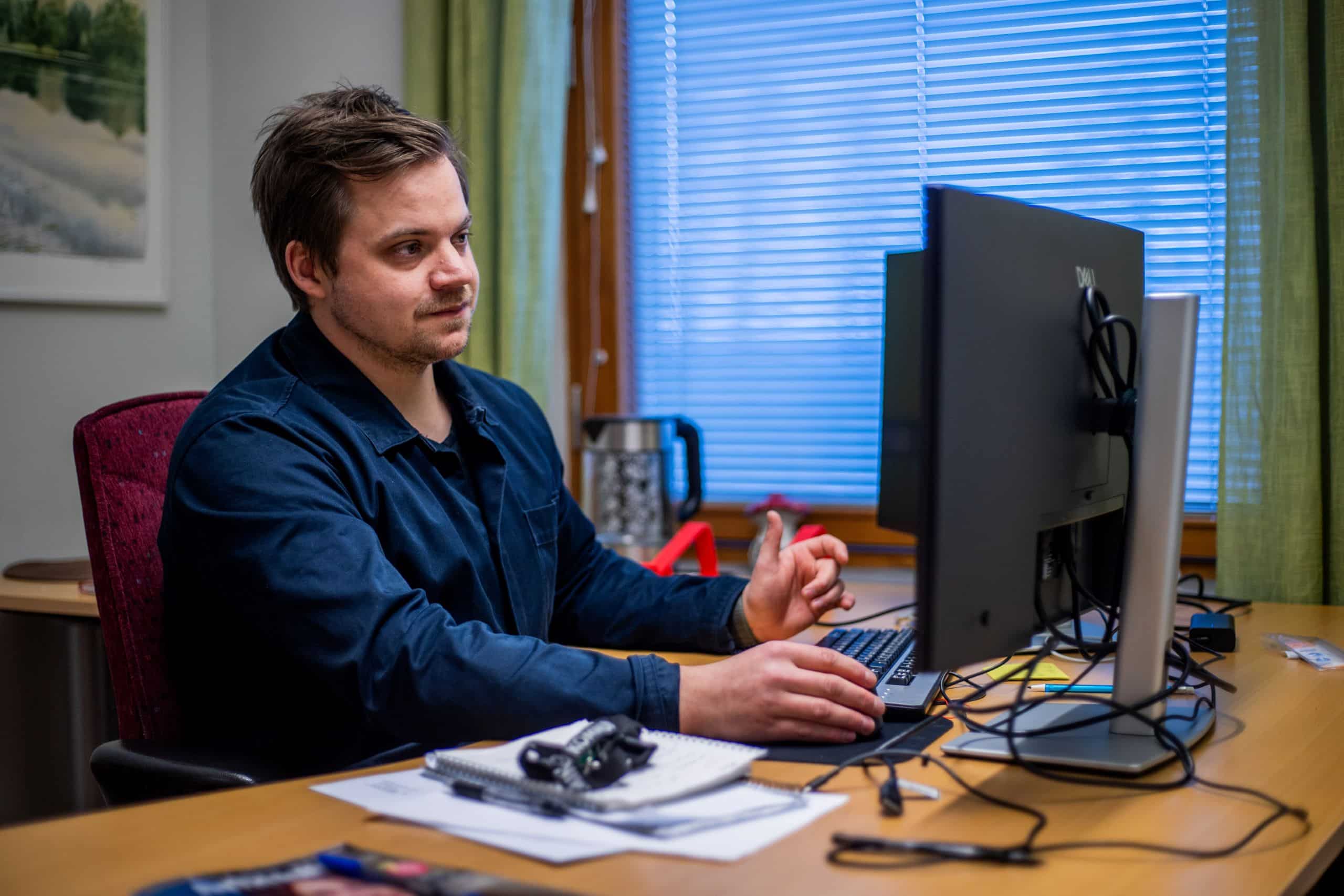 Andreas Ludvigsson, staff scientist in Vilhelmina