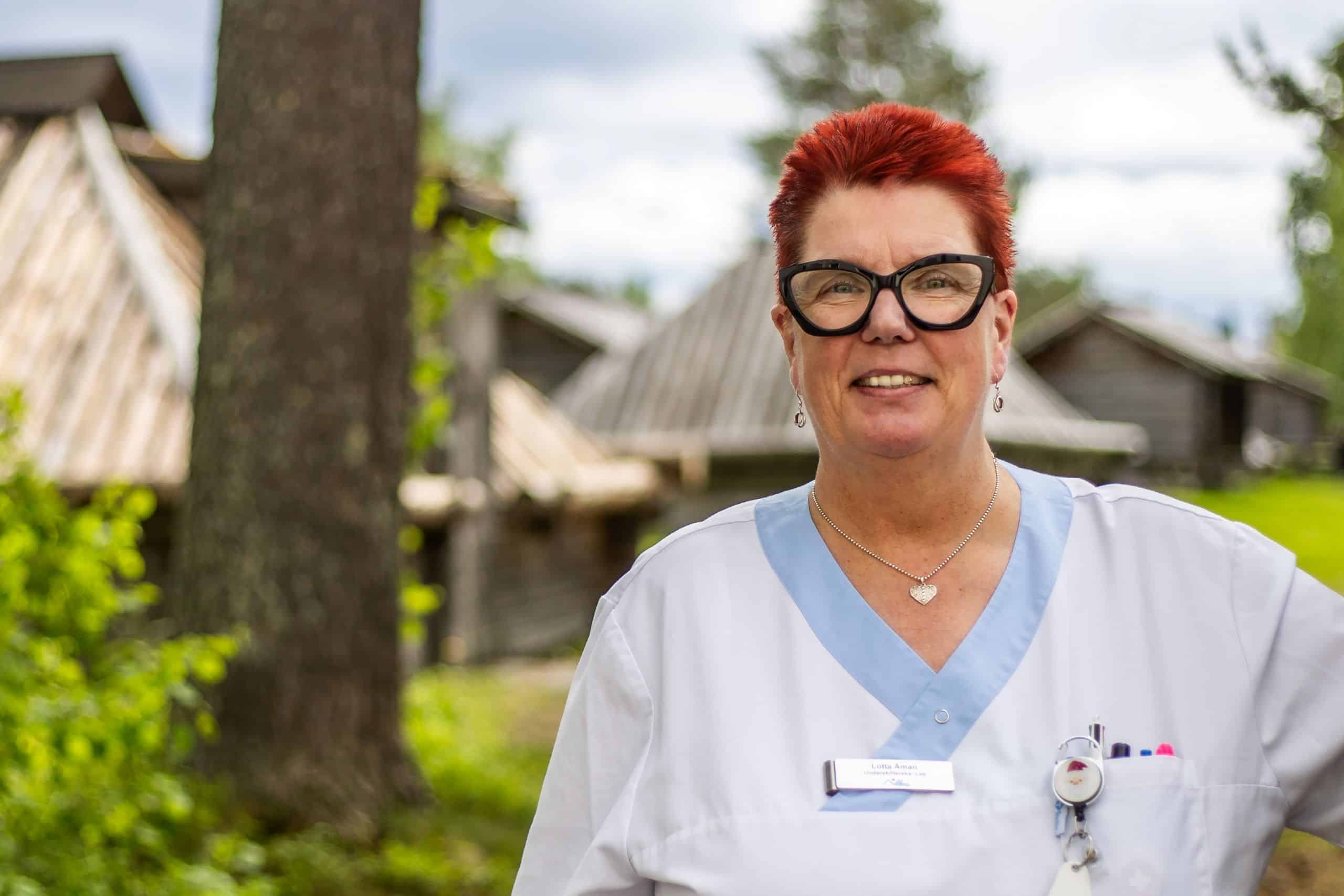 Lotta Åman, a nurse in Arvidsjaur: